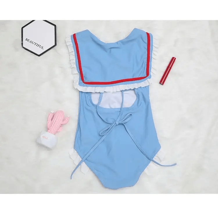 Nautical Sailor Inspired 50s Style Pinup Adult Onesie - Cosparty