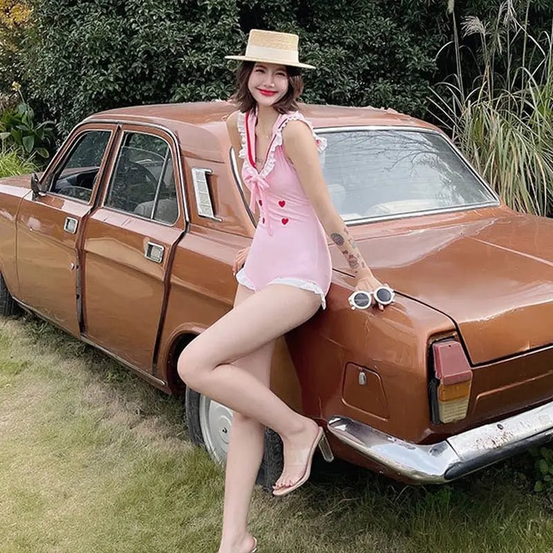 Nautical Sailor Inspired 50s Style Pinup Adult Onesie - Cosparty