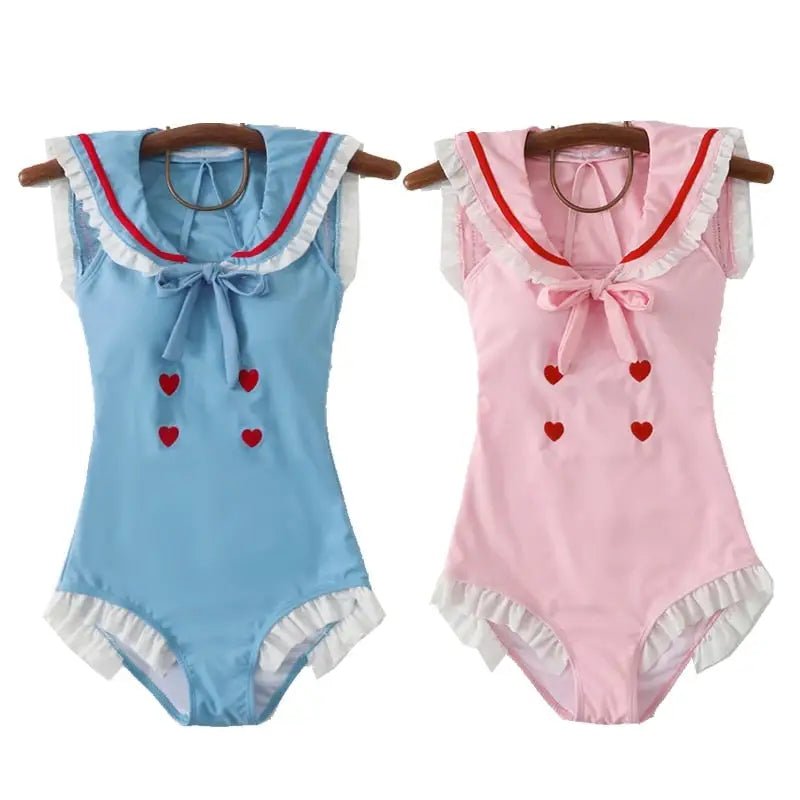 Nautical Sailor Inspired 50s Style Pinup Adult Onesie - Cosparty