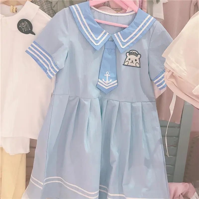 Navy Baby Bear Dress for a Precious Sailor - Inspired Look - Cosparty