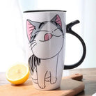 Neko Atsume Travel Mugs and Thermos for Cosparty Enthusiasts - Tongue Out Kitty - brooch