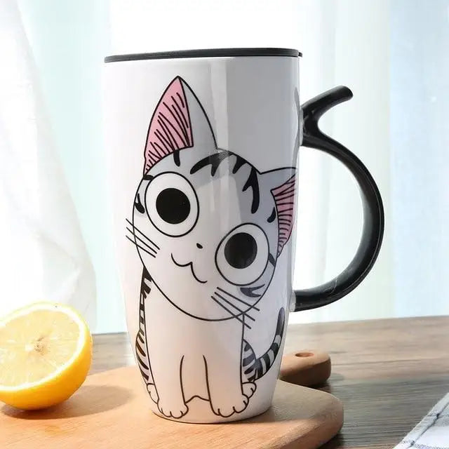 Neko Atsume Travel Mugs and Thermos for Cosparty Enthusiasts - Dazed Kitty - brooch