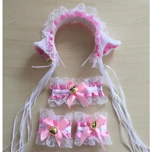 Neko Kitty Cat Complete Set with Headband Collar and Bracelets - Accessories