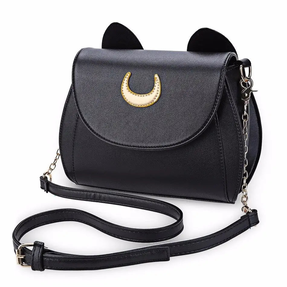 Neko Luna Cat Purse for Magical Girls in Black or White - Cosparty