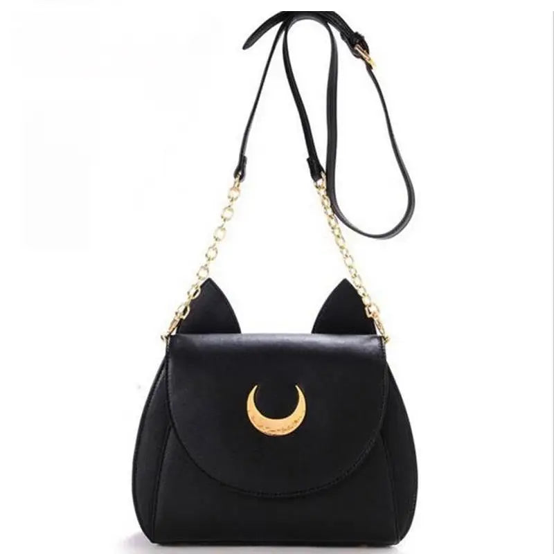 Neko Luna Cat Purse for Magical Girls in Black or White - Purse