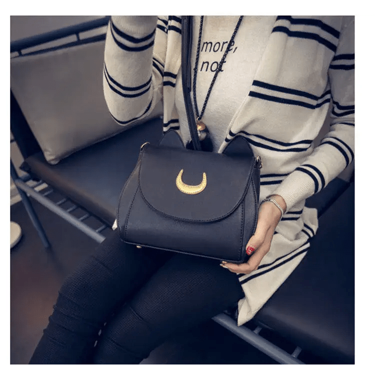 Neko Luna Cat Purse for Magical Girls in Black or White - Cosparty