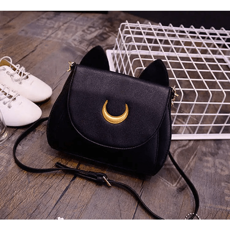 Neko Luna Cat Purse for Magical Girls in Black or White - Cosparty