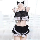 Neko Maid Inspired Lingerie Set for Kawaii Lovers - Cosparty