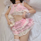Neko Maid Inspired Lingerie Set for Kawaii Lovers - Cosparty