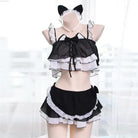 Neko Maid Inspired Lingerie Set for Kawaii Lovers - lingerie