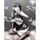 Neko Maid Inspired Lingerie Set for Kawaii Lovers - Cosparty