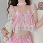 Neko Maid Inspired Lingerie Set for Kawaii Lovers - Cosparty