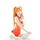 Neon Genesis Inspired Gamer Girl Bodysuit with Built - In Bra Liner - Cosparty