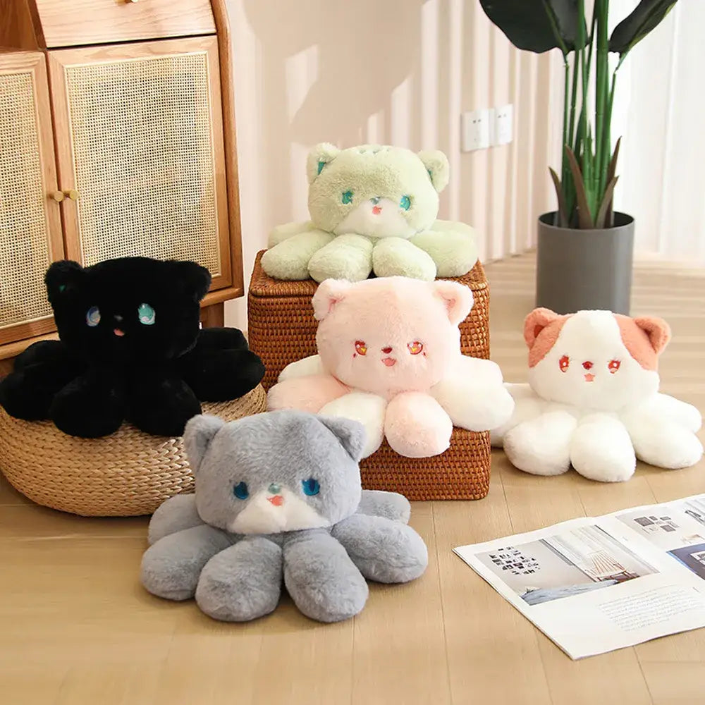 Octokitty Plushies with Kitty Head and Octopus Legs for Ultimate Cuteness - plush toy