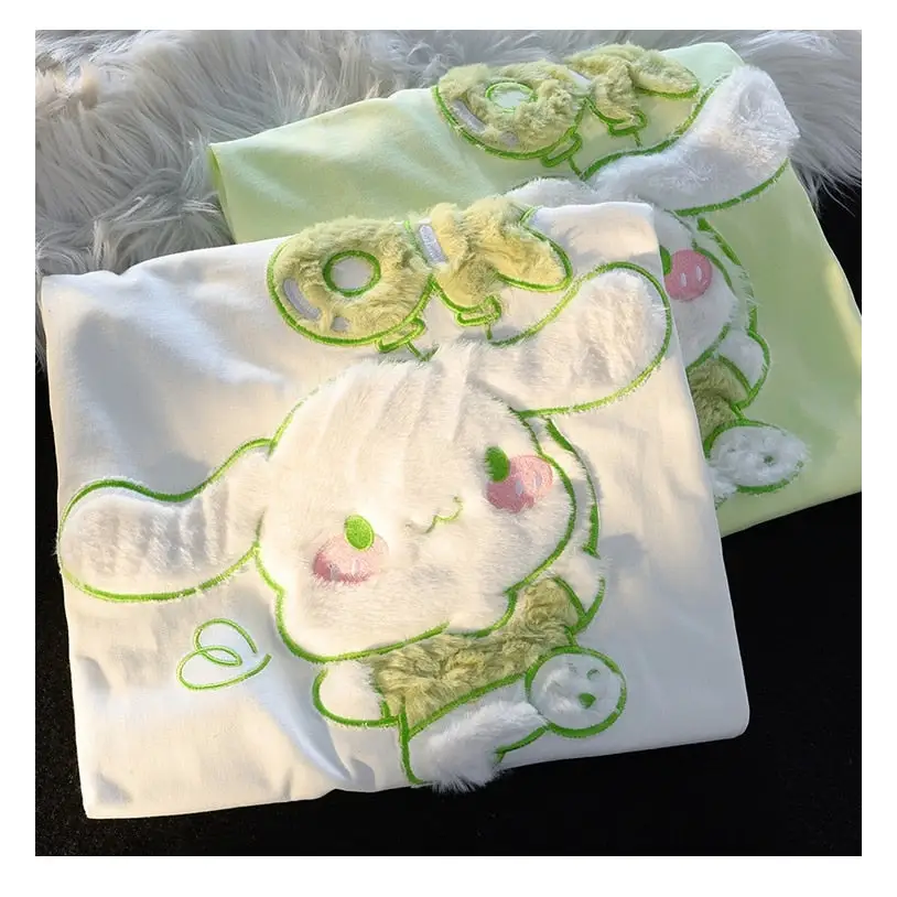 Ok Cinna Fluffy Tee for Ultimate Kawaii Comfort and Style - shirt