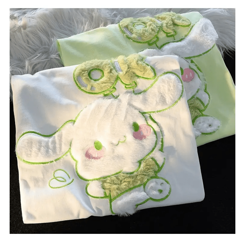 Ok Cinna Fluffy Tee for Ultimate Kawaii Comfort and Style - Cosparty