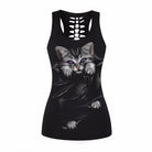 Open - Back Gothic Tank Top for Summer Style - Cosparty