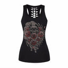 Open - Back Gothic Tank Top for Summer Style - Cosparty