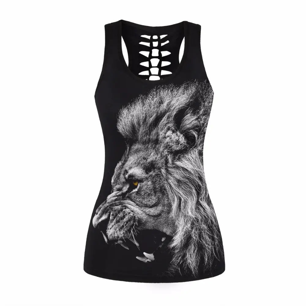 Open - Back Gothic Tank Top for Summer Style - Cosparty