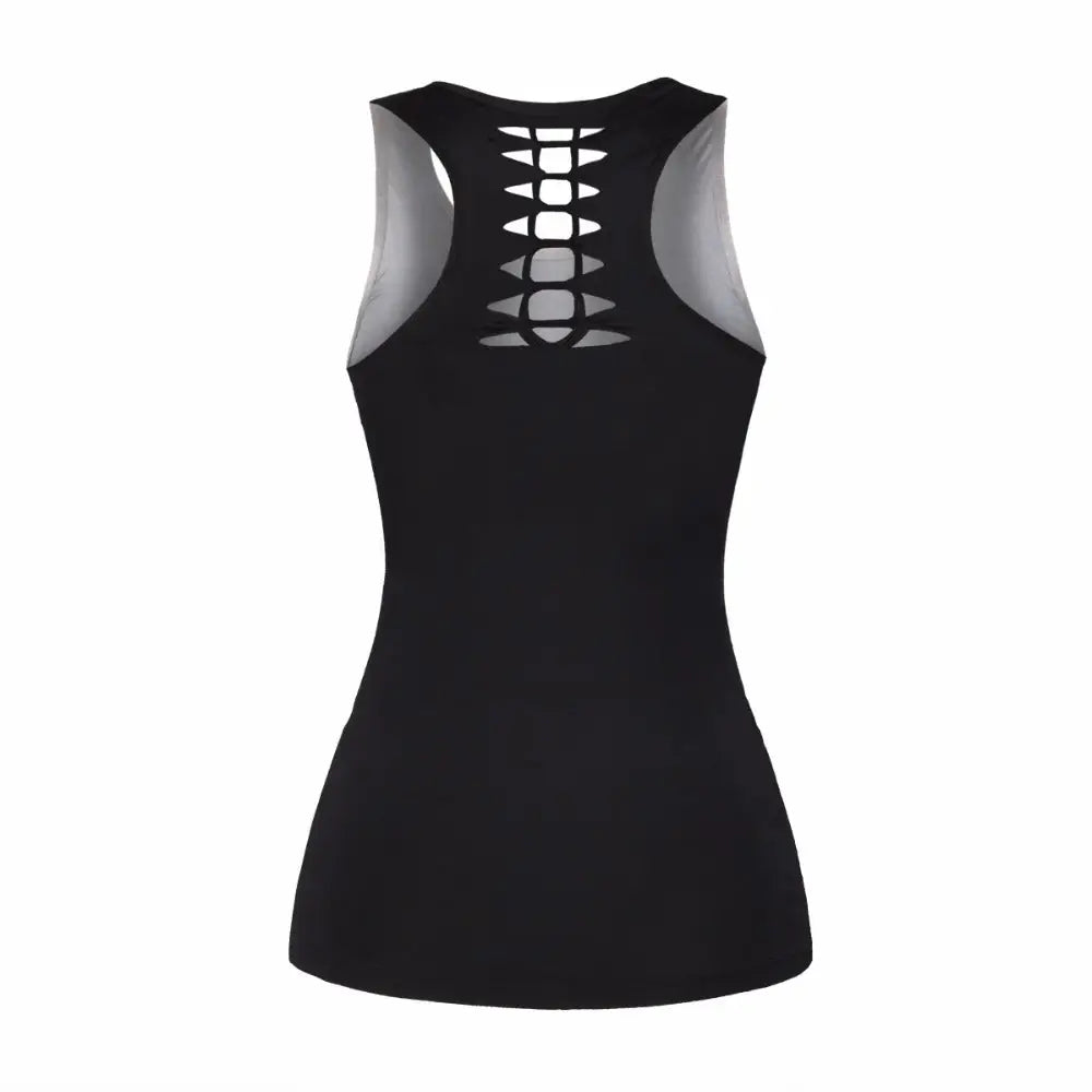 Open-Back Gothic Tank Top for Summer Style - Shirt