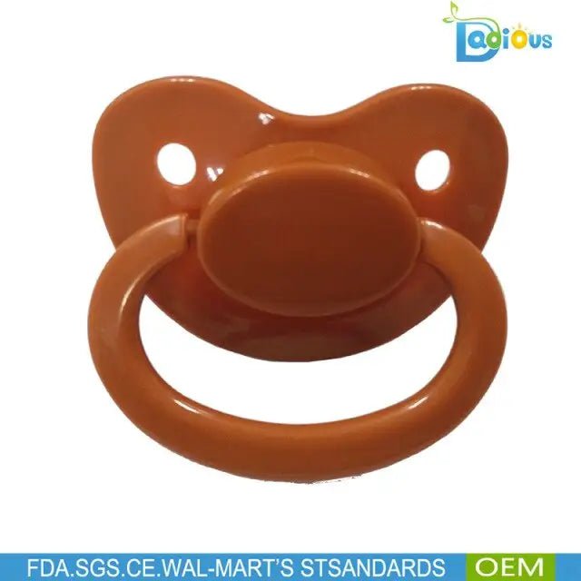 Orange BPA - Free Adult Pacifier with Discount Codes Available - Cosparty