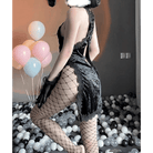 Oriental - Inspired Black Velvet Cheongsam Dress in Traditional Halter Style - Cosparty