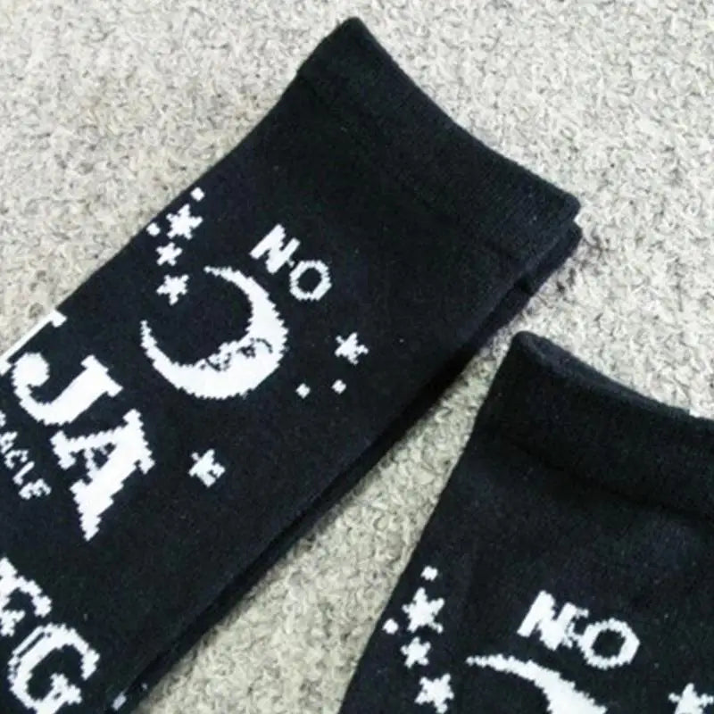 Ouija Board Knee Socks for Cozy Gothic Style - socks