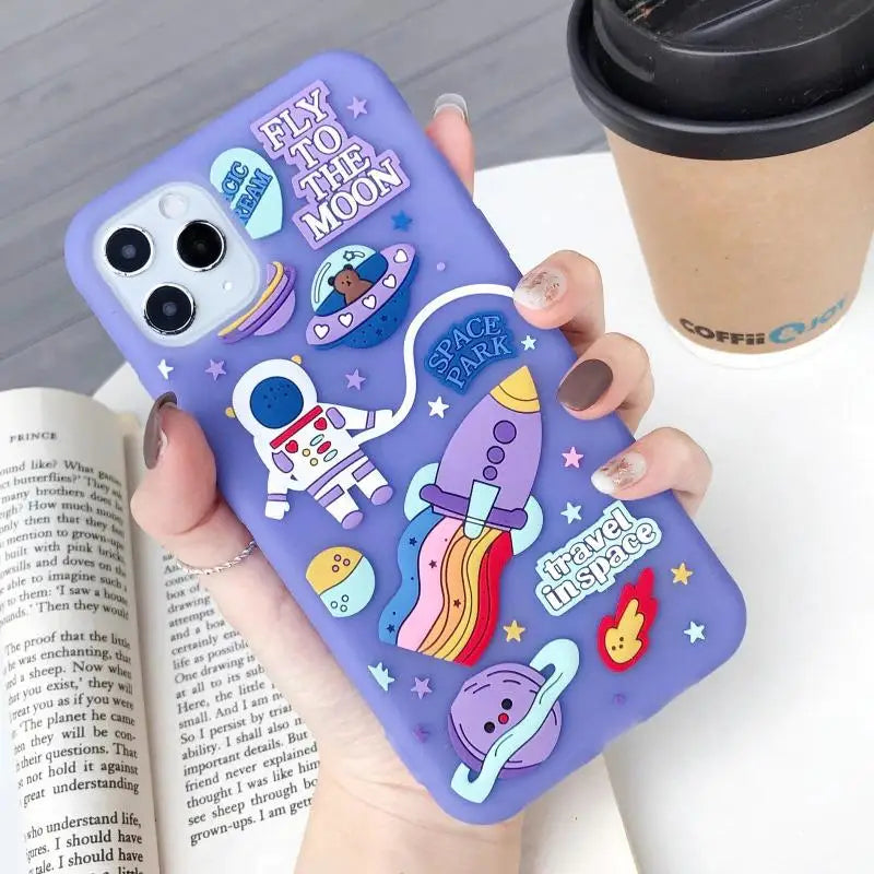 Out of This World 3D Outer Space iPhone Case - for iphone 8 - phone case