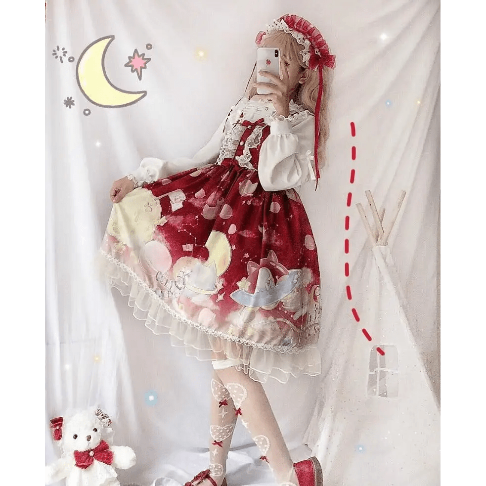 Outerspace Alien Inspired Lolita Dress for Cosmic Princesses - Cosparty