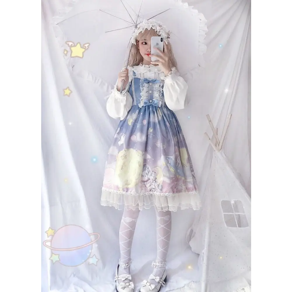 Outerspace Alien Inspired Lolita Dress for Cosmic Princesses - dress