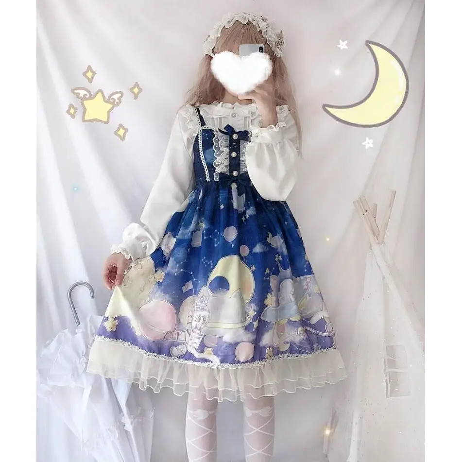 Outerspace Alien Inspired Lolita Dress for Cosmic Princesses - dress