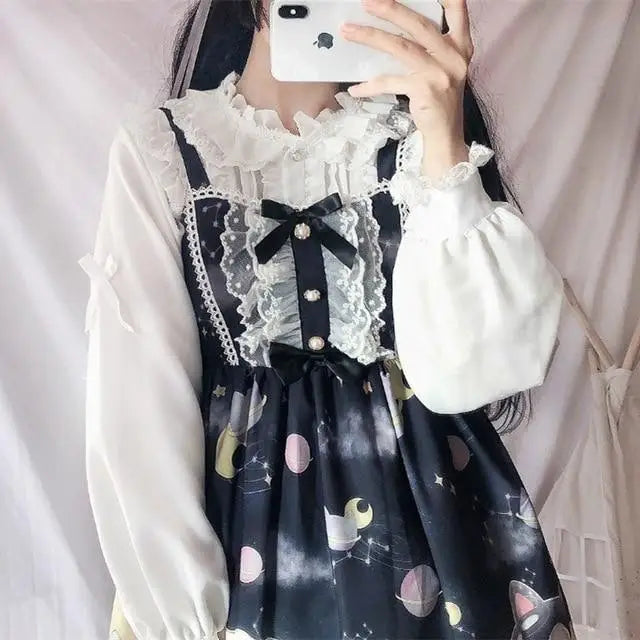 Outerspace Alien Inspired Lolita Dress for Cosmic Princesses - dress