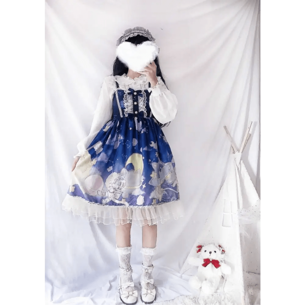 Outerspace Alien Inspired Lolita Dress for Cosmic Princesses - Cosparty