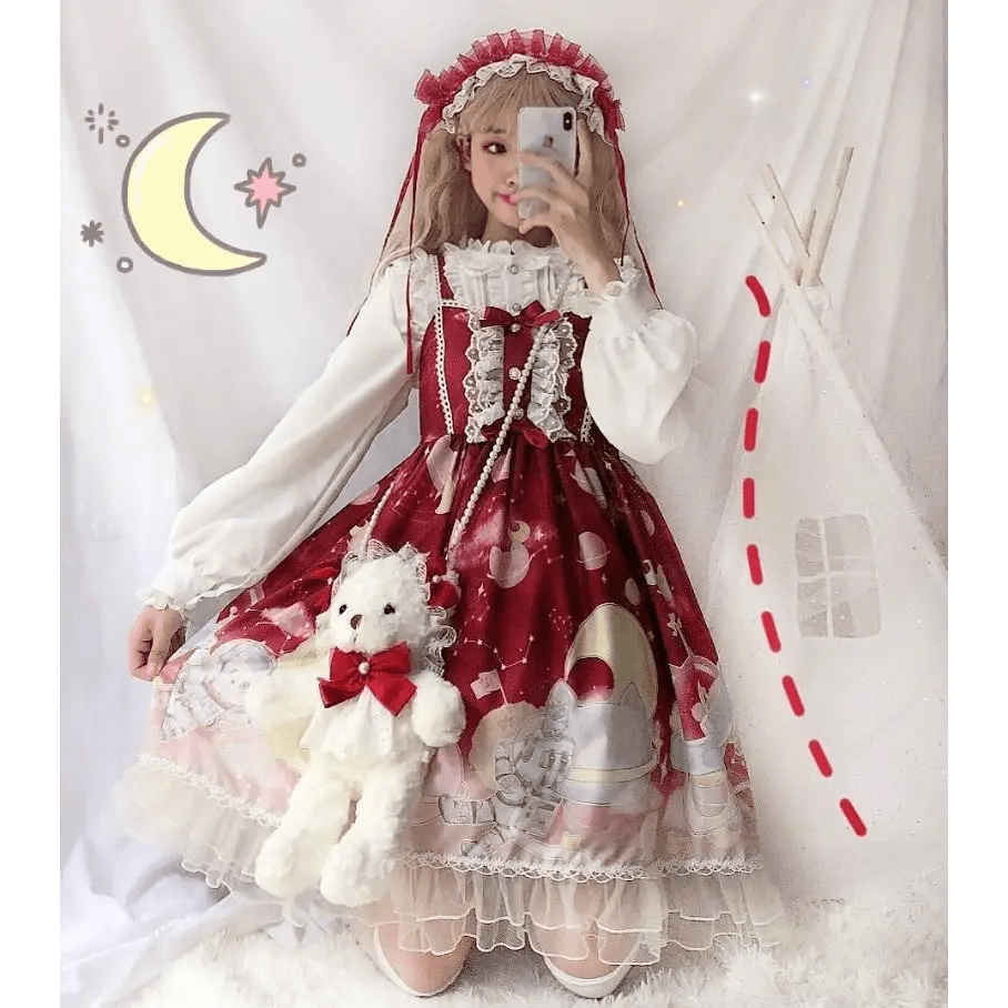 Outerspace Alien Inspired Lolita Dress for Cosmic Princesses - Cosparty