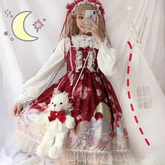 Outerspace Alien Inspired Lolita Dress for Cosmic Princesses - dress