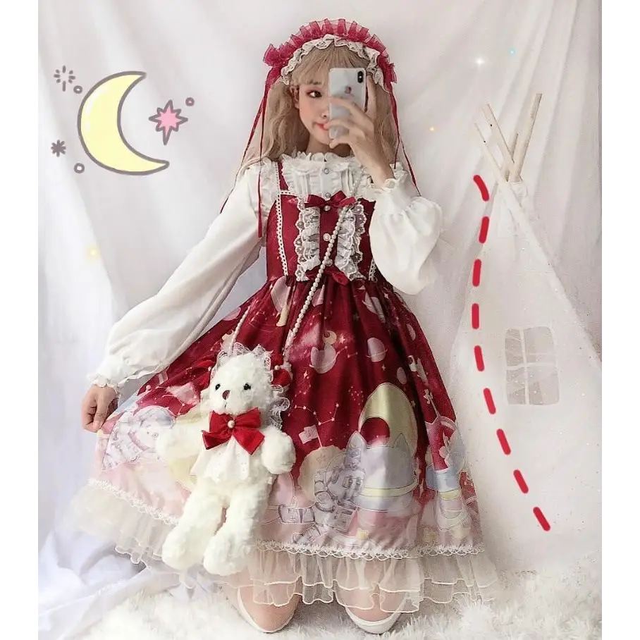 Outerspace Alien Inspired Lolita Dress for Cosmic Princesses - dress