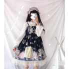 Space Travel Lolita Dress - Black - alien, aliens, cat, dresses, et