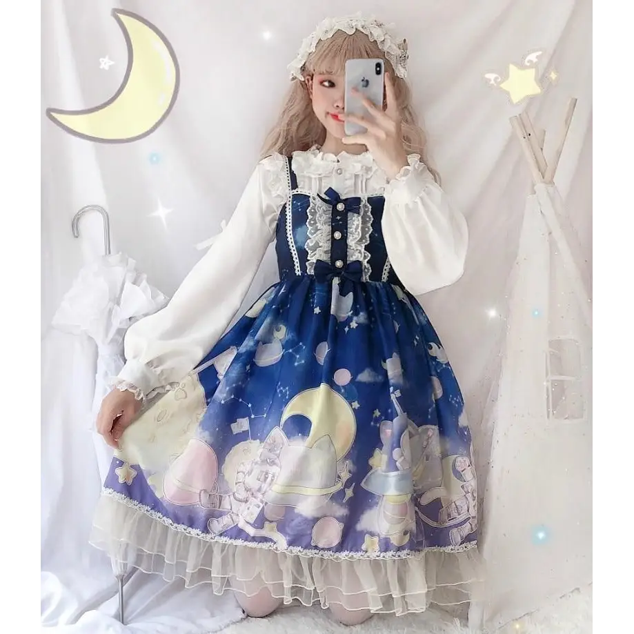 Outerspace Alien Inspired Lolita Dress for Cosmic Princesses - dress