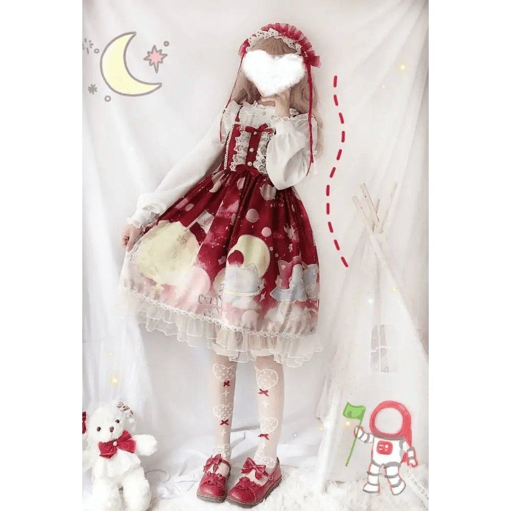 Outerspace Alien Inspired Lolita Dress for Cosmic Princesses - Cosparty