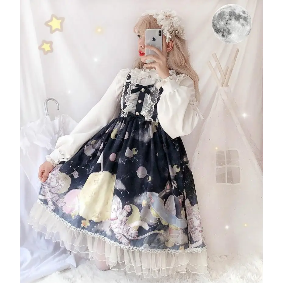 Outerspace Alien Inspired Lolita Dress for Cosmic Princesses - dress