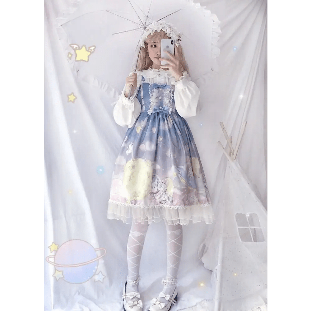 Outerspace Alien Inspired Lolita Dress for Cosmic Princesses - Cosparty