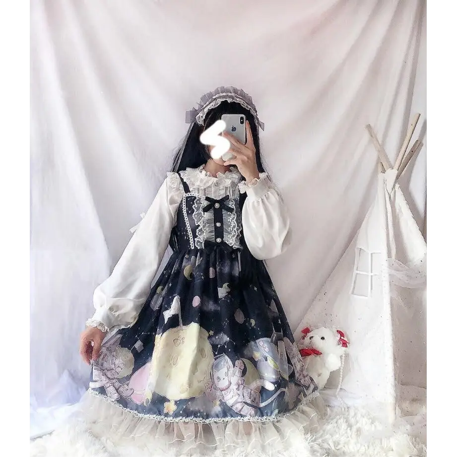 Outerspace Alien Inspired Lolita Dress for Cosmic Princesses - dress