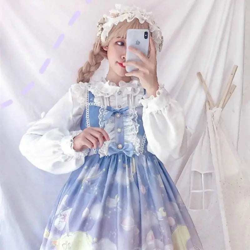 Outerspace Alien Inspired Lolita Dress for Cosmic Princesses - dress