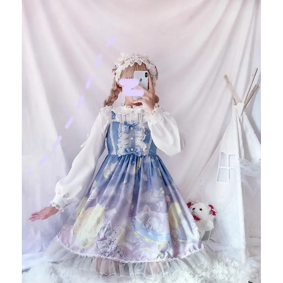 Outerspace Alien Inspired Lolita Dress for Cosmic Princesses - dress