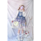 Space Travel Lolita Dress - Purple - alien, aliens, cat, dresses, et