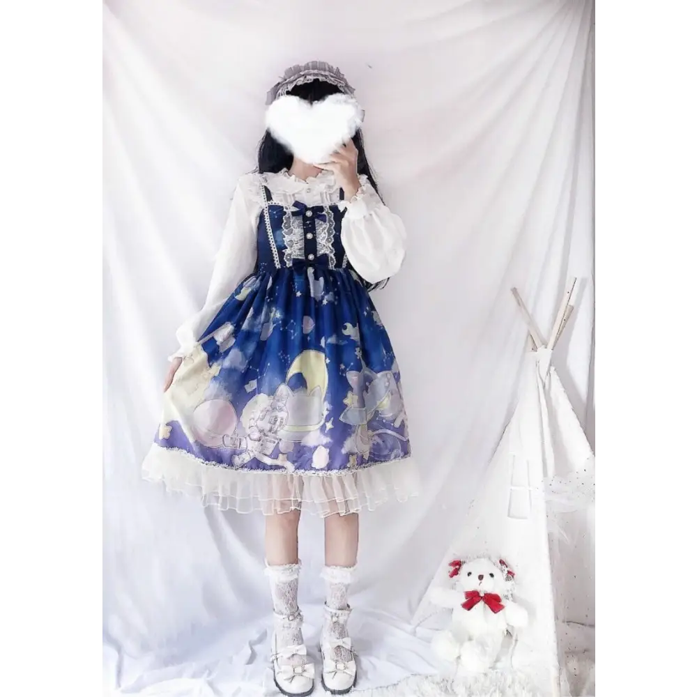 Outerspace Alien Inspired Lolita Dress for Cosmic Princesses - dress