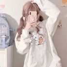 Oversized Cozy Cinna Hoodie for Cute Fashion Lovers - hoodie