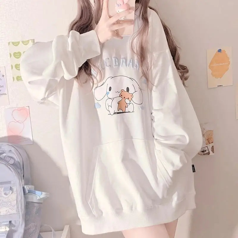 Oversized Cozy Cinna Hoodie for Cute Fashion Lovers - hoodie