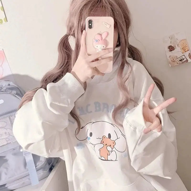 Oversized Cozy Cinna Hoodie for Cute Fashion Lovers - hoodie