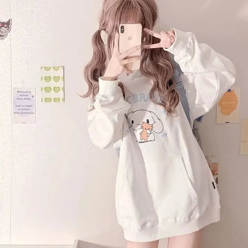 Oversized Cozy Cinna Hoodie for Cute Fashion Lovers - Cosparty